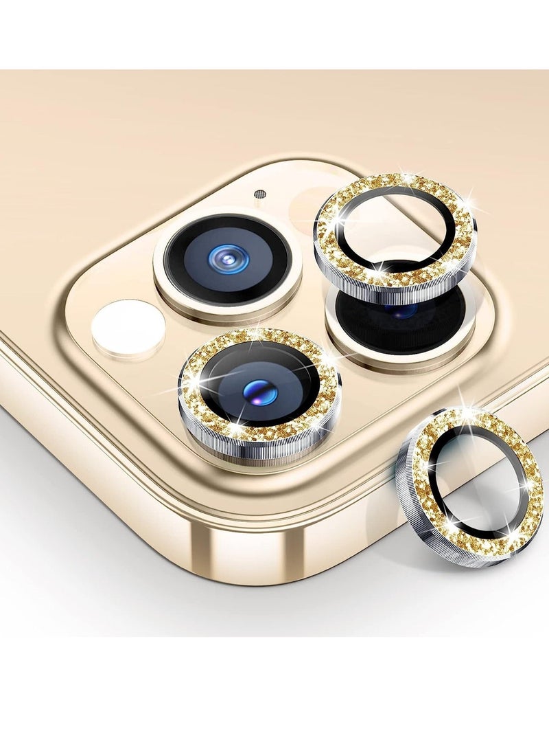 Raxoom iPhone 13 Pro Max Camera Lens Protector, 9H Tempered Glass Camera Cover Screen Protector Metal Individual Ring - Image 1