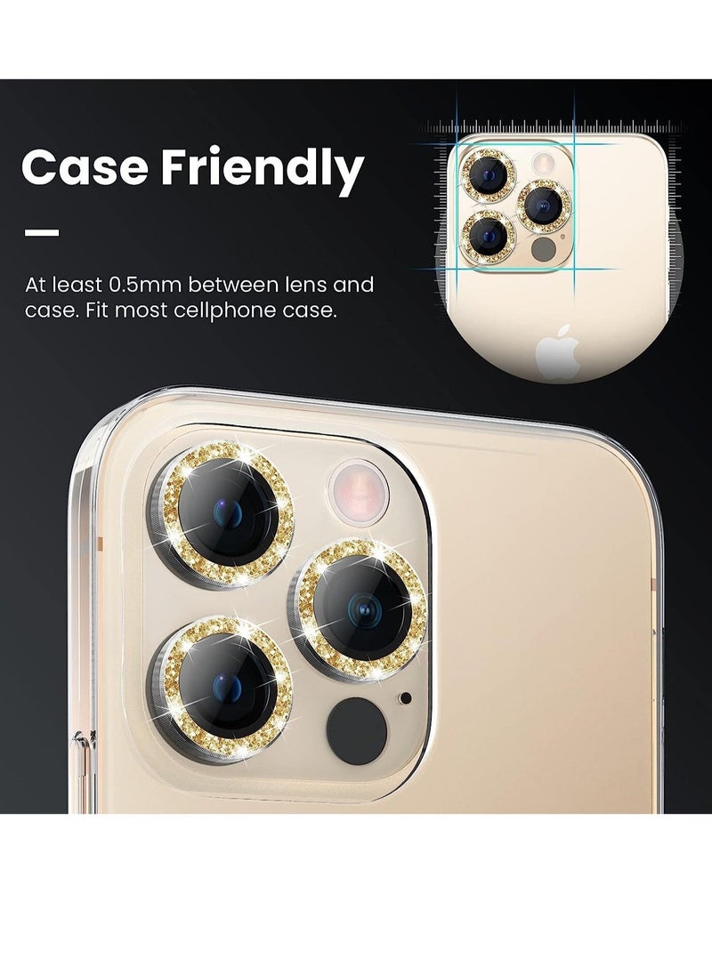 Raxoom iPhone 13 Pro Max Camera Lens Protector, 9H Tempered Glass Camera Cover Screen Protector Metal Individual Ring - Image 4