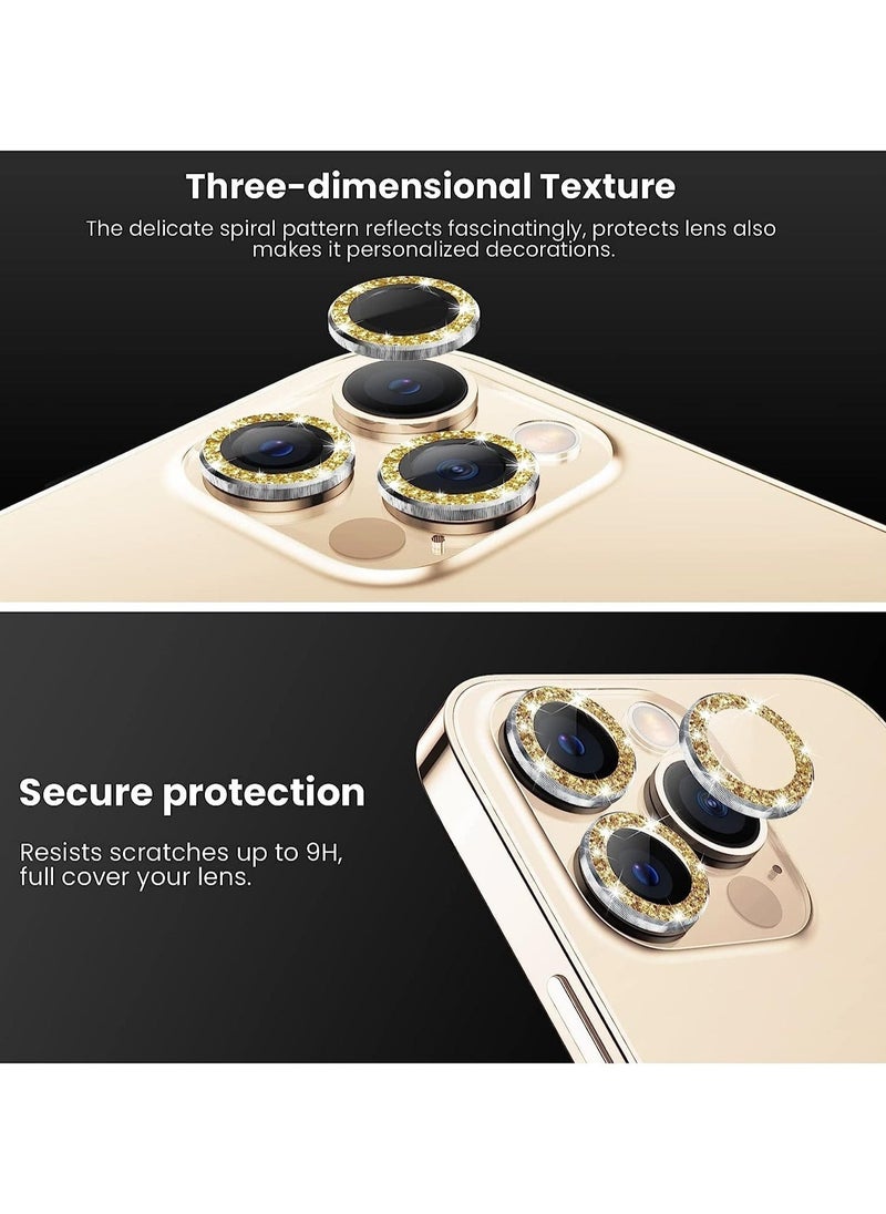 Raxoom iPhone 13 Pro Max Camera Lens Protector, 9H Tempered Glass Camera Cover Screen Protector Metal Individual Ring - Image 3