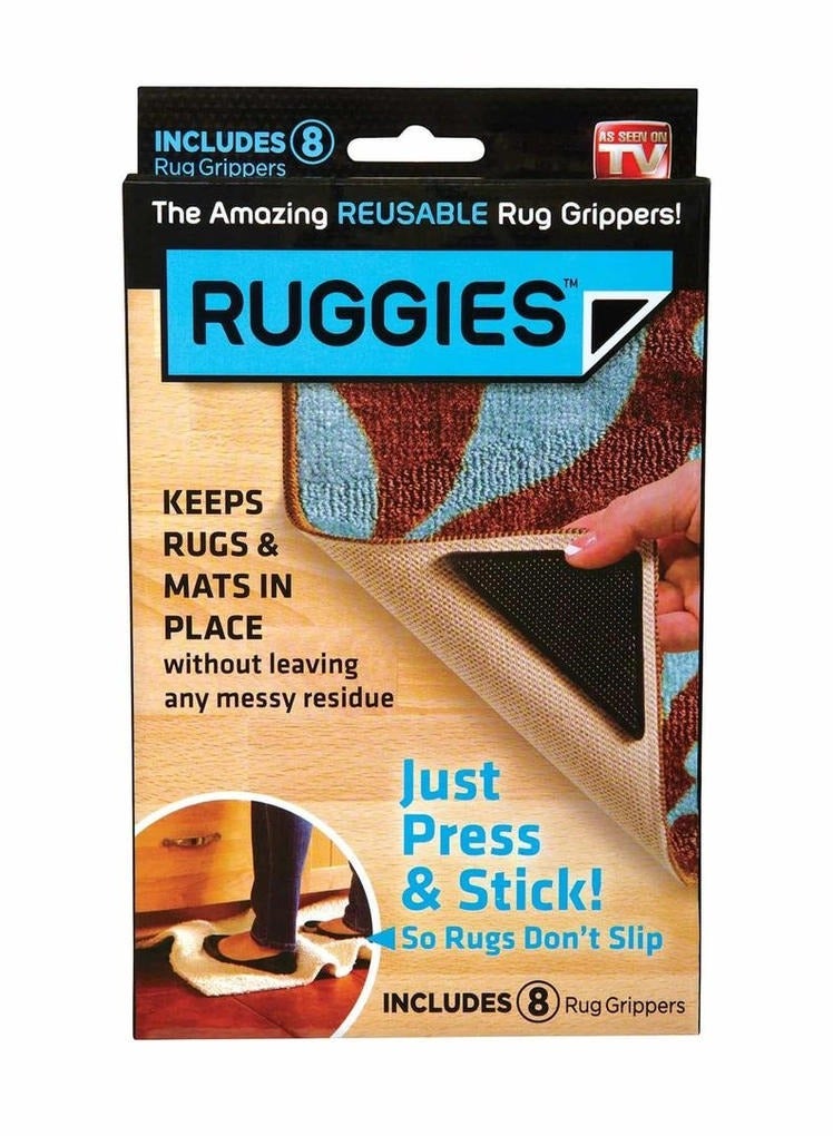 RUGGIES Reusable Rug Grippers 8 Pieces Pack - Image 1