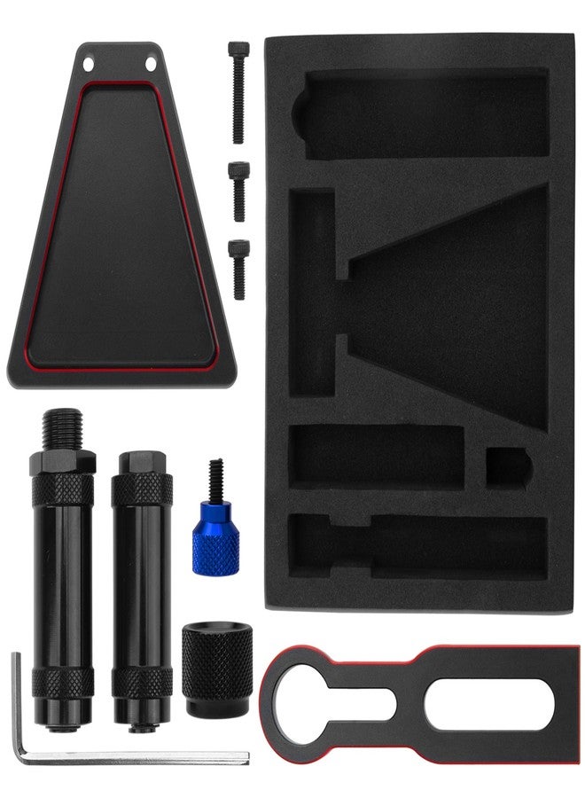 Vgoohobby Aluminum Universal 12mm / 17mm Hex Wheel Tire Balancer RC Car Tire Balance Tool Compatible with Traxxas Axial Arrma Tamiya HPI Redcat 1/8 1/10 RC Car (Red) - Image 2