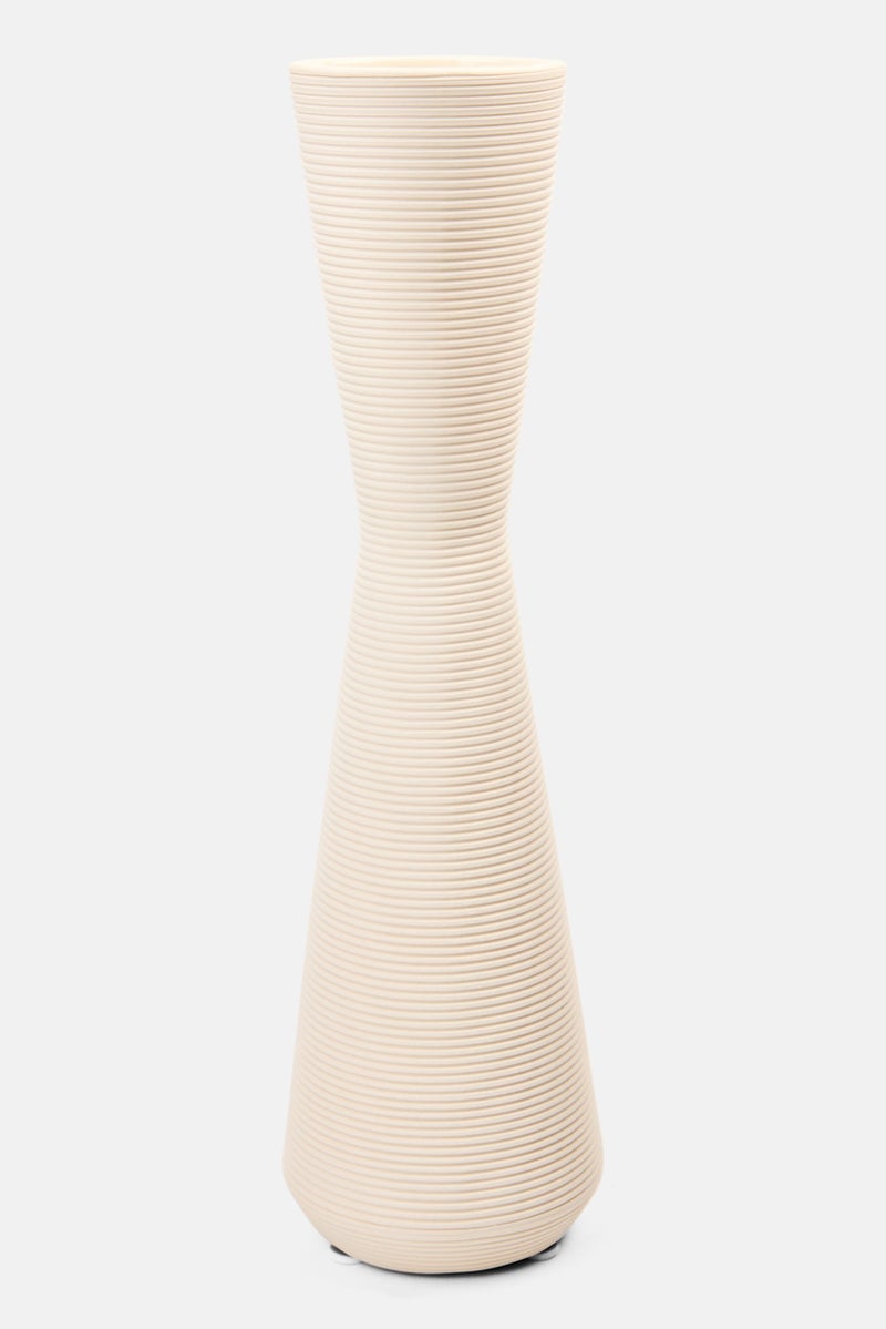 Muy Mucho Ceramic Decorative Flower Vase, White  - Image 1