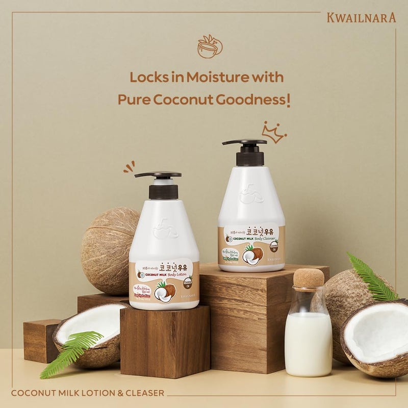 Kwailnara Coconut Milk Body Wash â€“ Korean Body Wash with Coconut Extract for Hydrated, Silky Skin 560 g / 19.75 oz. - Image 2