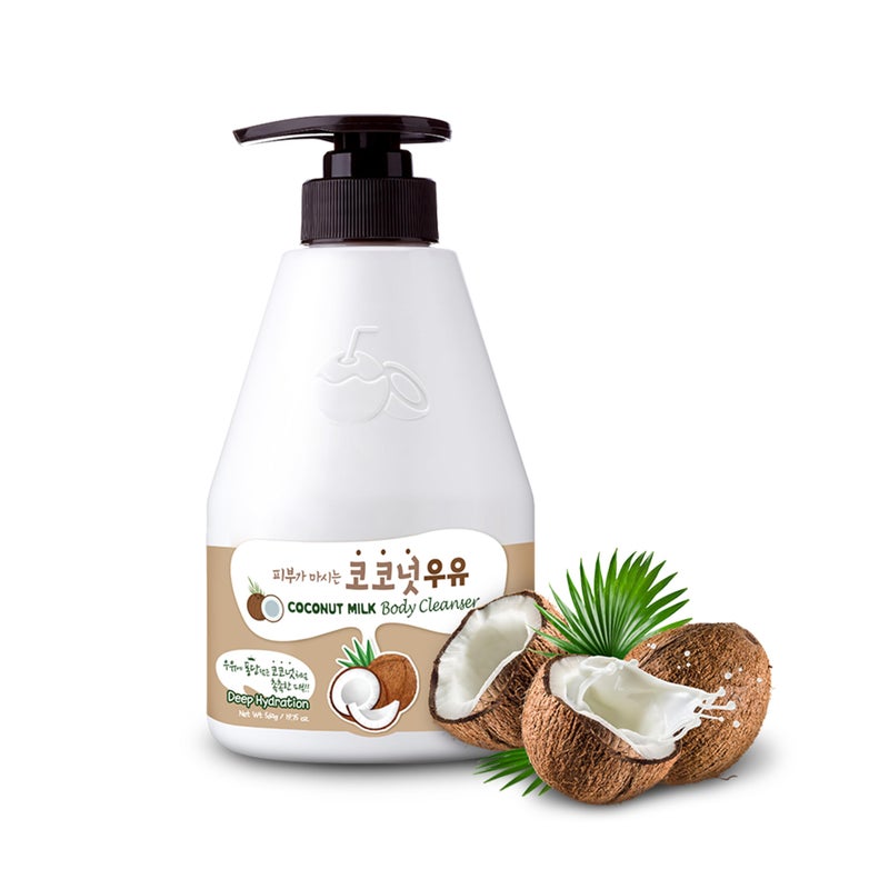 Kwailnara Coconut Milk Body Wash â€“ Korean Body Wash with Coconut Extract for Hydrated, Silky Skin 560 g / 19.75 oz. - Image 1