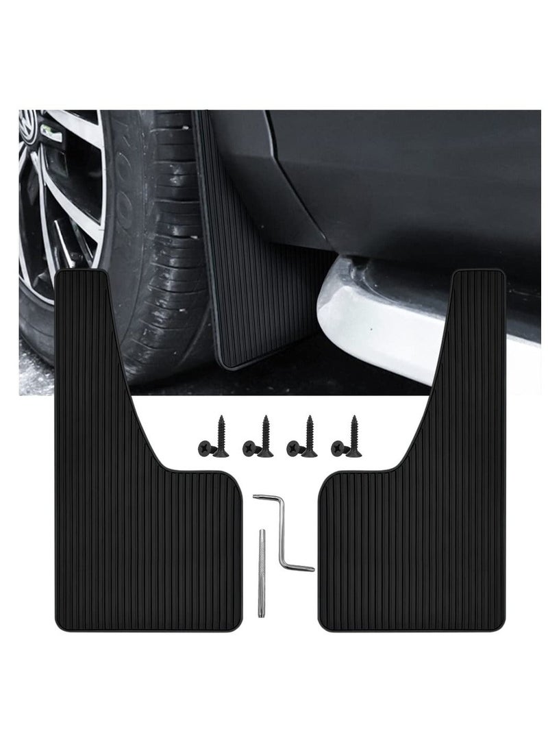 Generic - Car Mud Flaps Fender Splash Guards(2 Pack), PVC Mudguard Fender Flares with Hardware Front and Rear, Universal Sports Mud Flaps - Image 1