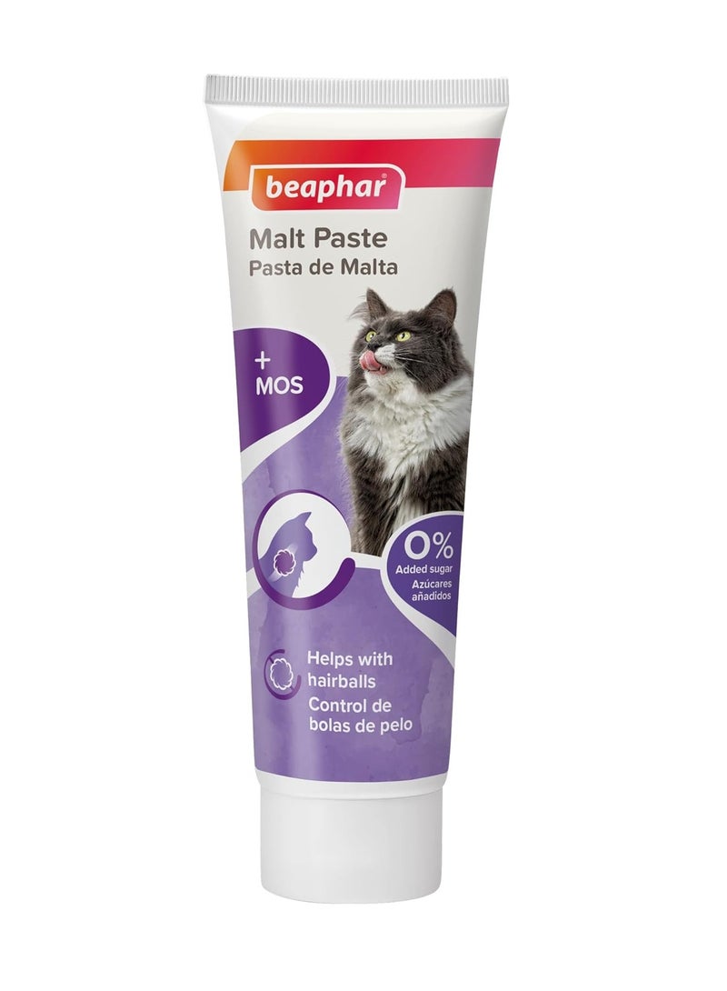 بيفار معجون كرات الشعر للقطط يعزز مرور كرات الشعر بشكل طبيعي يساعد البريبايوتيك على الهضم حلوى الشعير اللذيذة والصحية أنبوب 100 جرام - Image 1