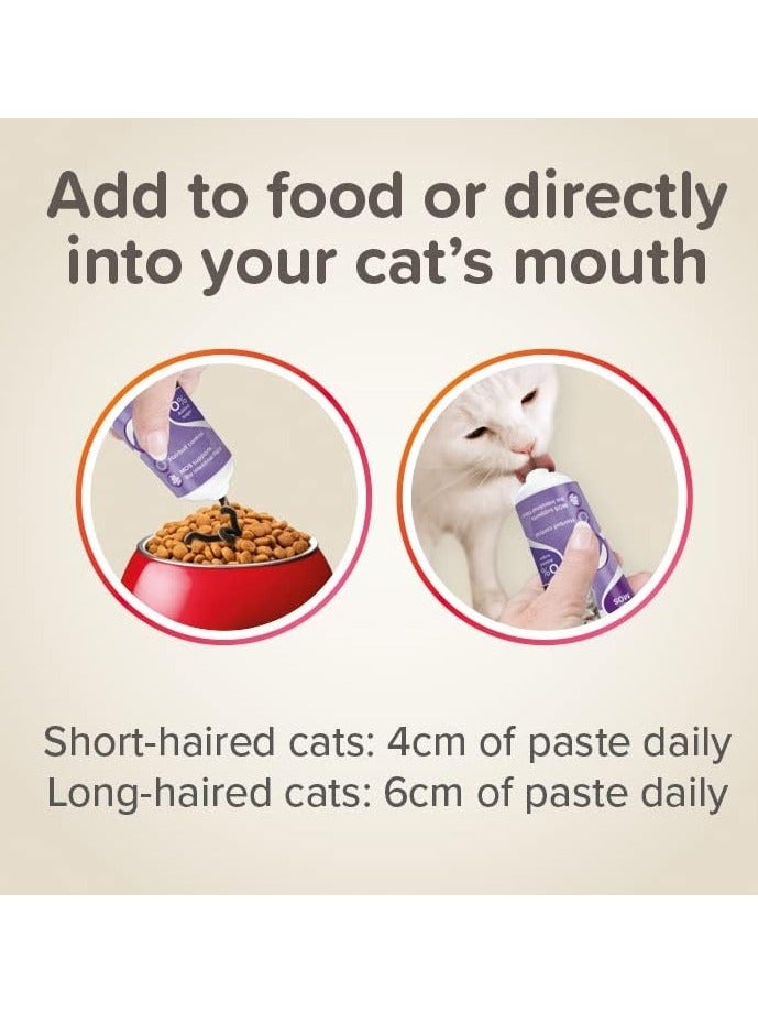 بيفار معجون كرات الشعر للقطط يعزز مرور كرات الشعر بشكل طبيعي يساعد البريبايوتيك على الهضم حلوى الشعير اللذيذة والصحية أنبوب 100 جرام - Image 5