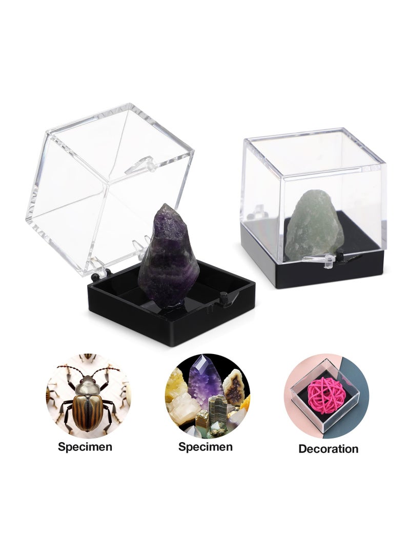 12 Pcs Mineral Standard Display Box Acrylic for Clear Jewelry Organizer Sle Bins Mini Plastic Containers Candy Gem - Image 5