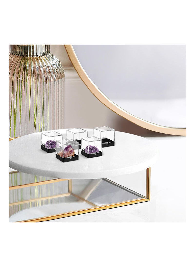 12 Pcs Mineral Standard Display Box Acrylic for Clear Jewelry Organizer Sle Bins Mini Plastic Containers Candy Gem - Image 3