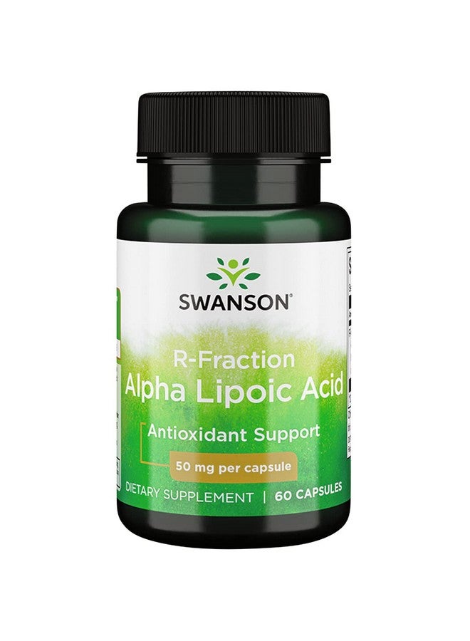 SWANSON Regular Strength R Fraction Alpha Lipoic Acid 50 Milligrams 60 Capsules - Image 2