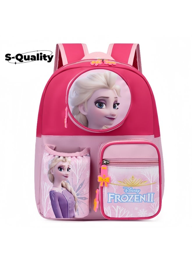 S-Quality Frozen Kids School Backpack Lightweight Durable Comfortable Bookbag for Girls - Image 1