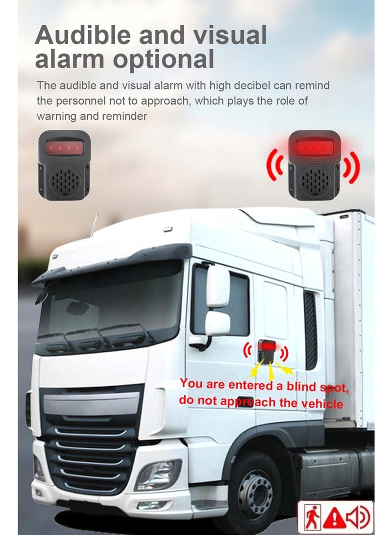 7'' Wireless AHD Blind Spot Radar BSD Alarm DVR Record Split Screen IPS Monitor Wifi IR Camera For Car Truck Bus Vans RV - Image 2