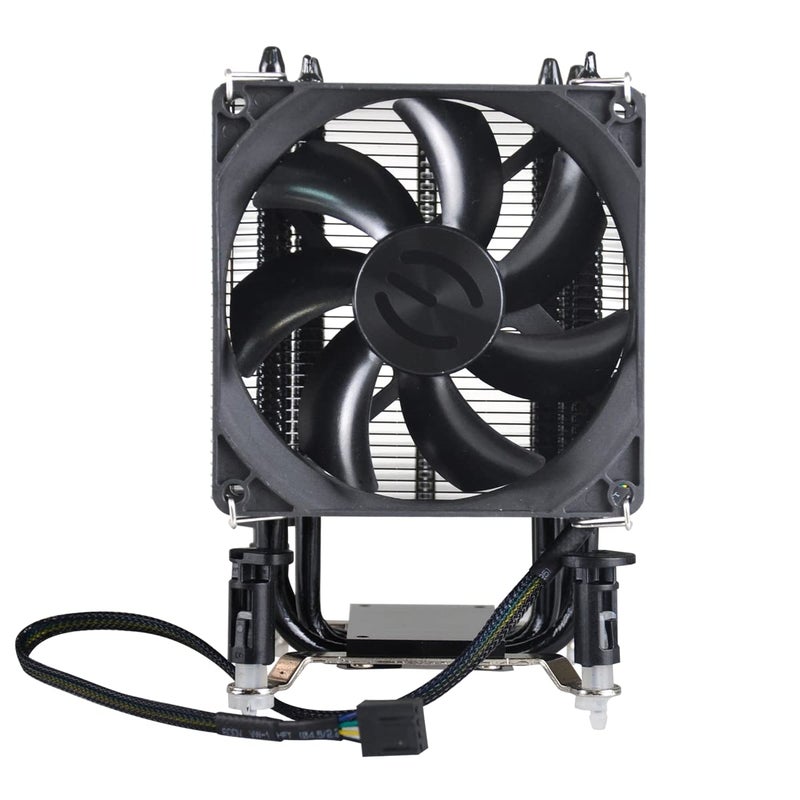 EVGA مبرد وحدة المعالجة المركزية EVGA ACX mITX، مروحة 92 مم 2800RPM، غلاف، 4 أنابيب حرارة تلامس مباشر، مقبس إنتل 1150/1155/1156/1200 100-FS-C901-KR - Image 5