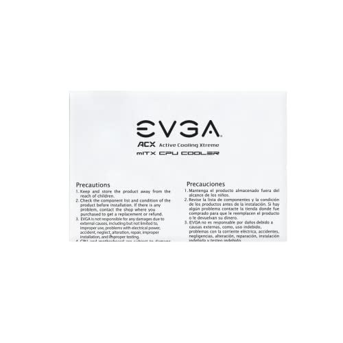 EVGA مبرد وحدة المعالجة المركزية EVGA ACX mITX، مروحة 92 مم 2800RPM، غلاف، 4 أنابيب حرارة تلامس مباشر، مقبس إنتل 1150/1155/1156/1200 100-FS-C901-KR - Image 4