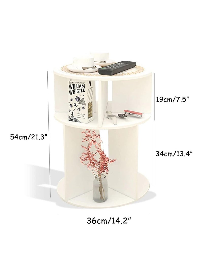 TPGP Bedside Tables/Distinctive Side Table for the Bedroom, Multi-Use Round Table - Image 2