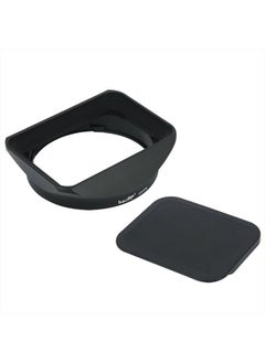 Bayonet Square Metal Lens Hood Shade with Cap for Fujifilm Fuji Fujinon XF16mmF1.4 XF 16mm F1.4 R WR Wide Angle on X-Pro2 X-Pro1 X-T2 X-T1 X-T20 X-T10 X-E2S X-A5 X-A20 X-E3 X-H1 Replace LH-XF16
