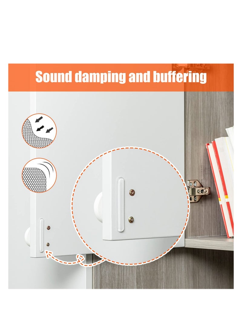 Zikra Cabinet Door Bumper Self Adhesive Rubber Bumpers Stripes Glass Table Top Anti Slip Pads Cabinet Bumpers for Sound Dampening Buffer Pads Clear Silicone for Doors Drawers Chairs 4 Sheets - Image 2