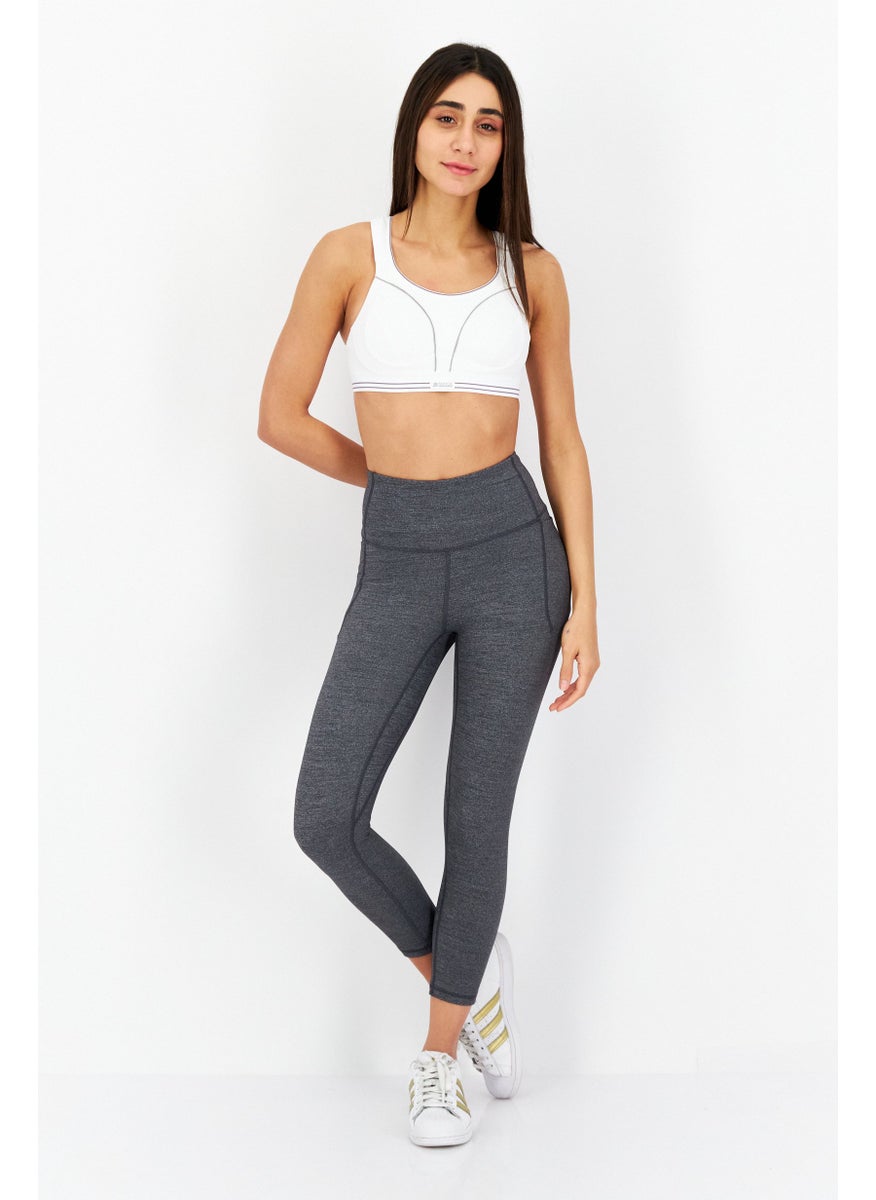 Shock Absorber - Women Mesh Non Padded Ultimate Running Sports Bra, White - Image 1
