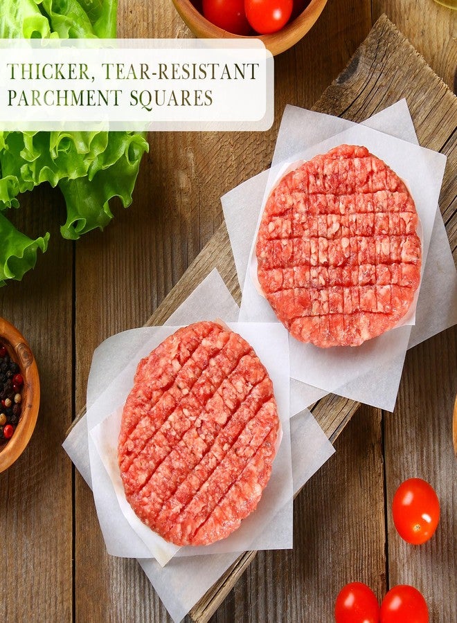 LOYIM 3000 Pcs Hamburger Patty Paper Squares 5.5"x5.5" Food Paper Sheets Non-stick Patty Squares Hamburger Sheets Press for Food Business Restaurant Shop Preparing Burgers and Patties Bakings - Image 4