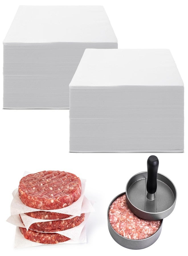 LOYIM 3000 Pcs Hamburger Patty Paper Squares 5.5"x5.5" Food Paper Sheets Non-stick Patty Squares Hamburger Sheets Press for Food Business Restaurant Shop Preparing Burgers and Patties Bakings - Image 1