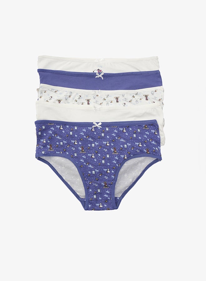 Carina Pack of 5 Colored Brief Panties - Image 1