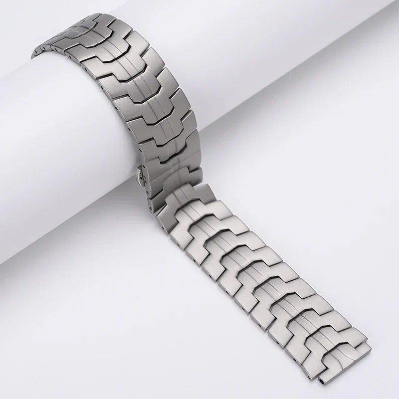 Eraysun Chic Stainless Steel Watch Band for Samsung Watch - 20mm 22mm Replacement Strap - Image 1