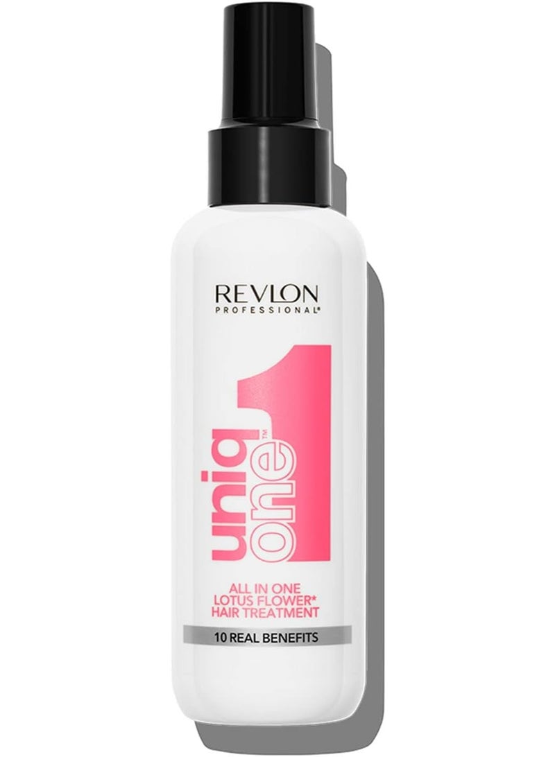 ريفلون ليفون بروفيشنال يونيك ون - علاج الشعر المتعدد الفوائد الكل في واحد (10 فوائد) - رائحة زهرة اللوتس - صُنع في إسبانيا - 150 مل - Image 2