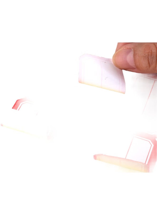 Ubiquitin Youbili 1680 Pieces 38mm×25mm Self-adhesive Labels, Self-adhesive Stickers, Paper Puller, 24 Pieces/sheet, 70 Sheets/pack, 3467 Red - Image 1