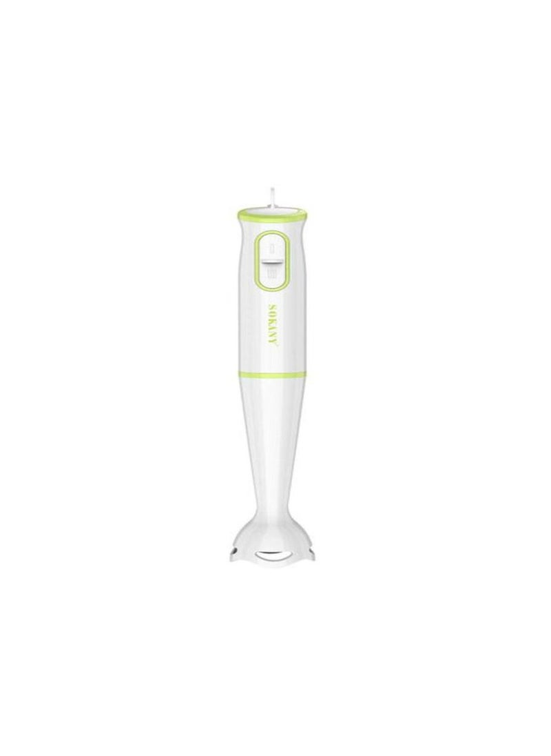 sokany - Sokany SK-1723 Hand Blender 200W Food Processor Stainless Steel Blade In White - Image 1