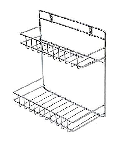 Chintavan Enterprise Stainless Steel Chrome Bathroom Detergent Holder Multipurpose Rack Detergent Holder Kitchen Bathroom Shelf AccessoriesWall or Kitchen Cabinet Silver - Image 4
