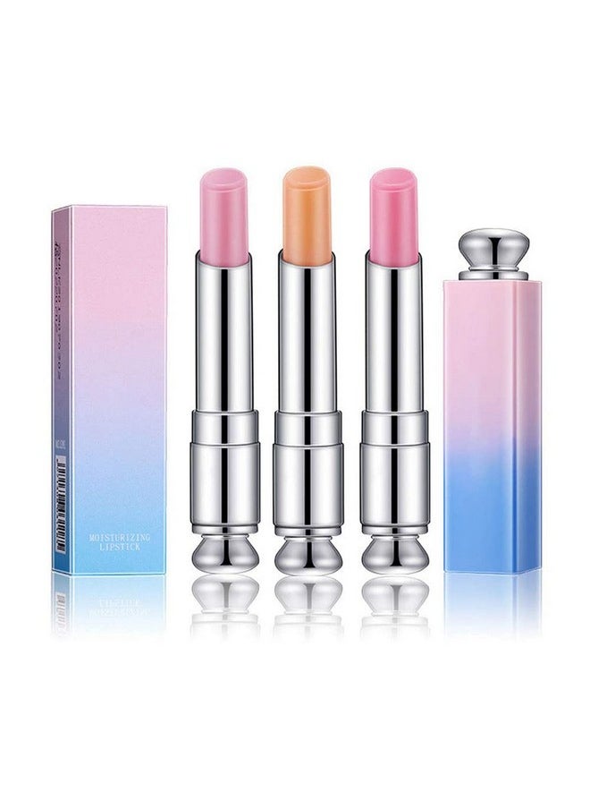 BINGBRUSH BINGBRUSH 3 Pcs Color Changing Change Lipstick Lip Balm,Korean Magic Lipstick Color Change Changing Lip Tint Tinted Stain Gloss Balm Long Lasting Waterproof Moisturizer Lipstick Set for Women  - Image 3