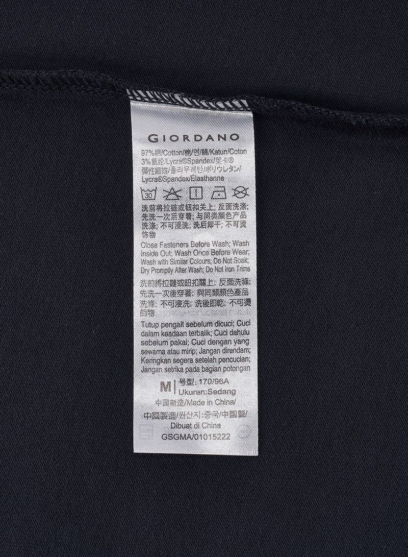 GIORDANO Men's 3D Lion Polo: Slim Fit, Bold Embroidery, Premium Pique - Image 2