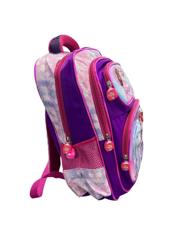 Large School Backpack for Girls – 3D Princess & Unicorn Design – 19 Inch – Durable & Waterproof Material – Trolly Mountable - Image 5