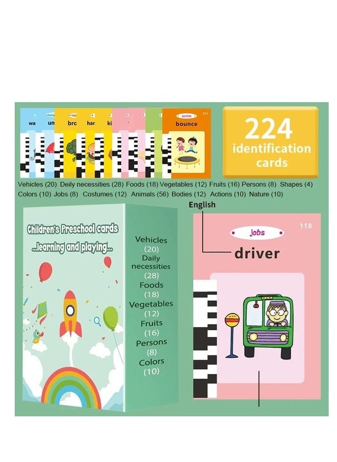 BAIG Talking Flash Cards for Kids, Montessori Speech Therapy, Sensory Toys, Educational Gifts for Toddlers, Sight Words, 240 Sight Words  - Image 4