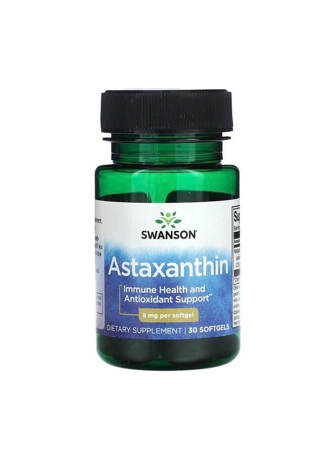 SWANSON أستازانتين، 8 ملغ، 30 كبسولة لينة
