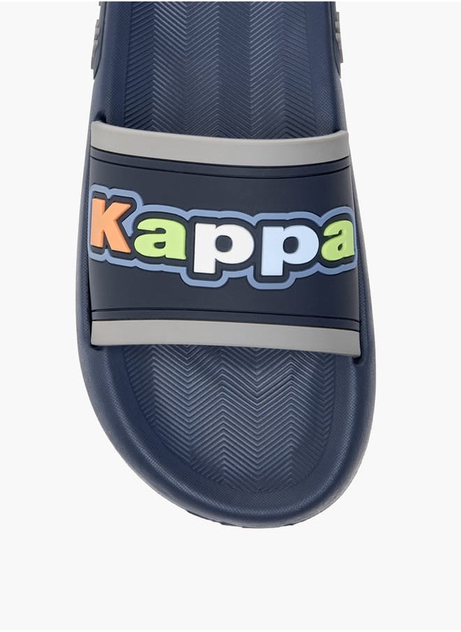 Kappa Boys' Logo Detail Slip-On Slides  - Image 2