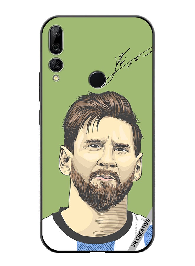 VR CREATIVE غطاء حماية لهاتف هواوي Y9 برايم 2019 ليونيل ميسي، تصميم أرجنتيني متعدد الألوان - Image 1