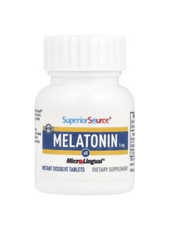 Superior Source Superior Source, Melatonin, 5 mg, 60 MicroLingual® Instant Dissolve Tablets  - Image 3