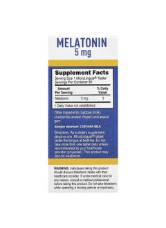 Superior Source Superior Source, Melatonin, 5 mg, 60 MicroLingual® Instant Dissolve Tablets  - Image 2