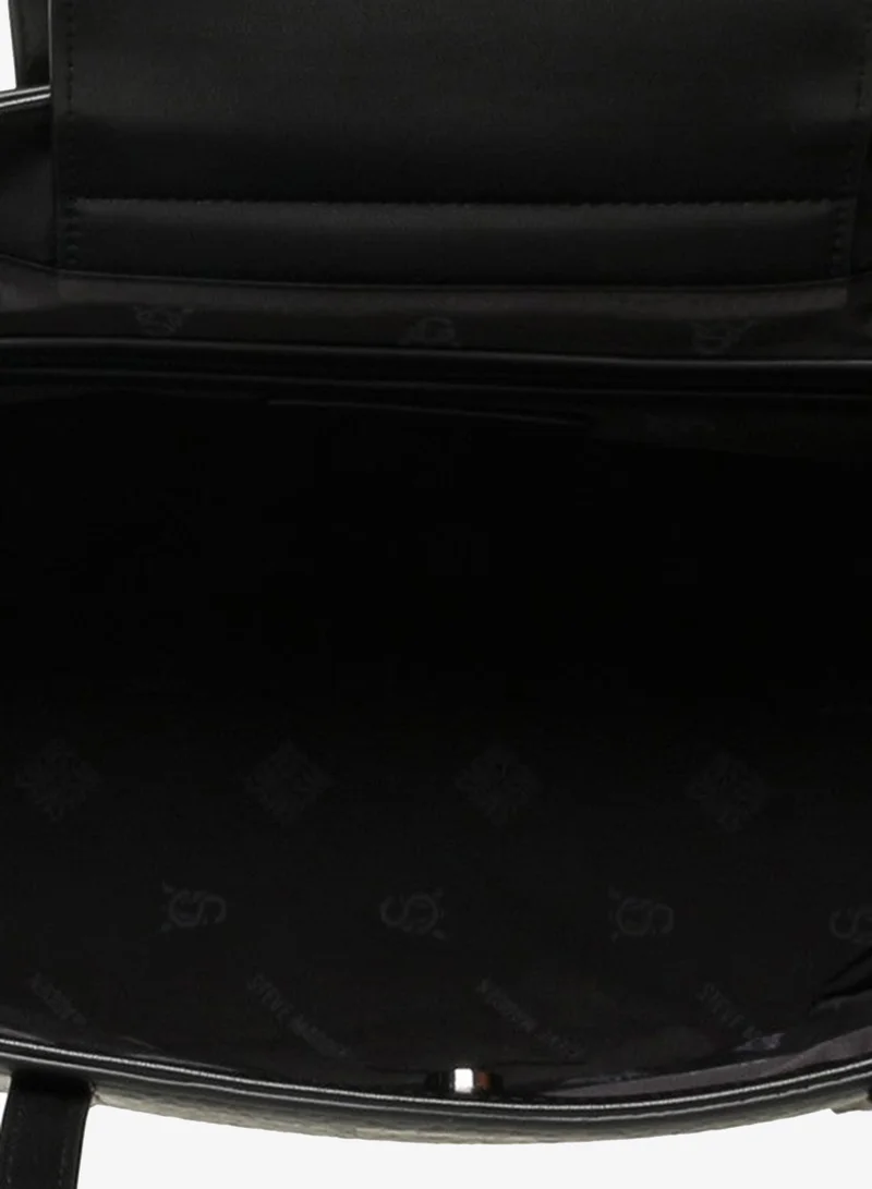 Steve Madden  Bhelene Black & Gunmetal Women's Tote Bag for Women | Best Price UAE