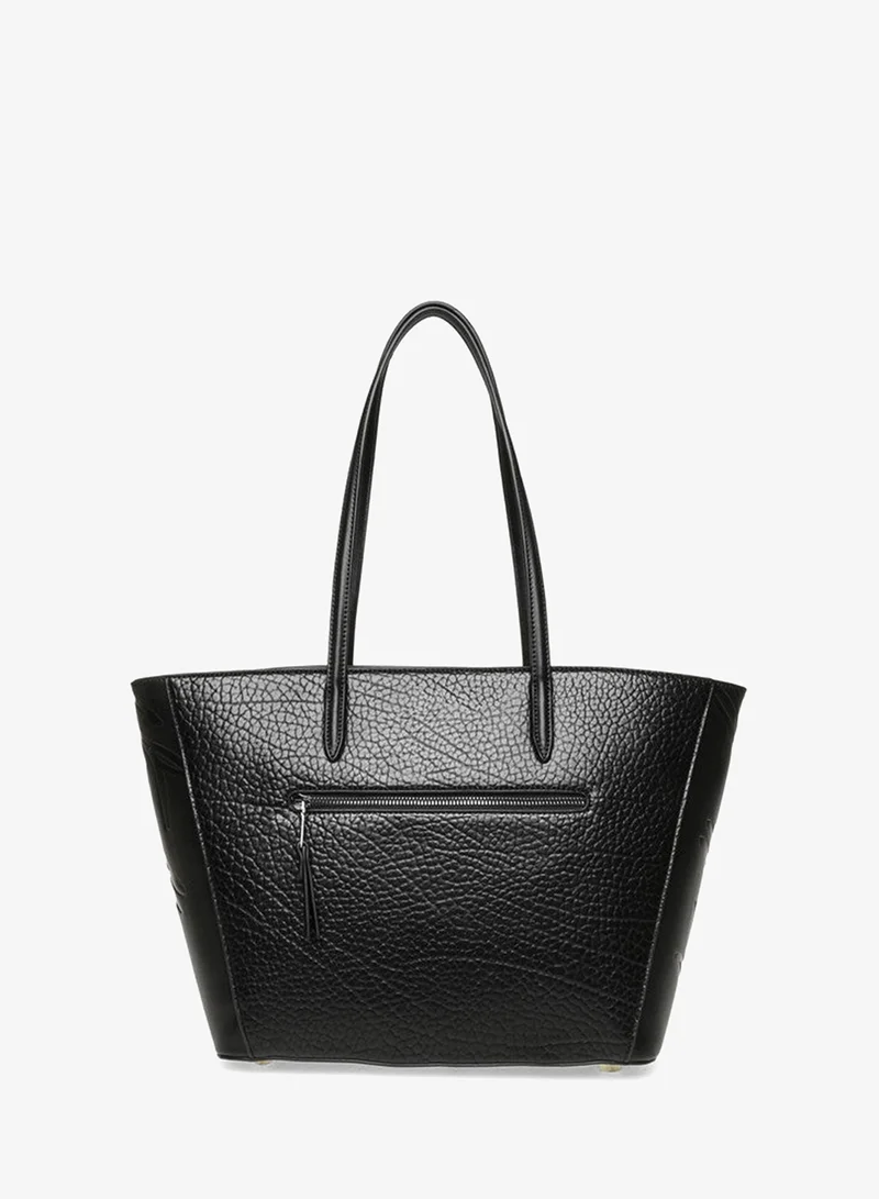Steve Madden  Bhelene Black & Gunmetal Women's Tote Bag for Women | Best Price UAE
