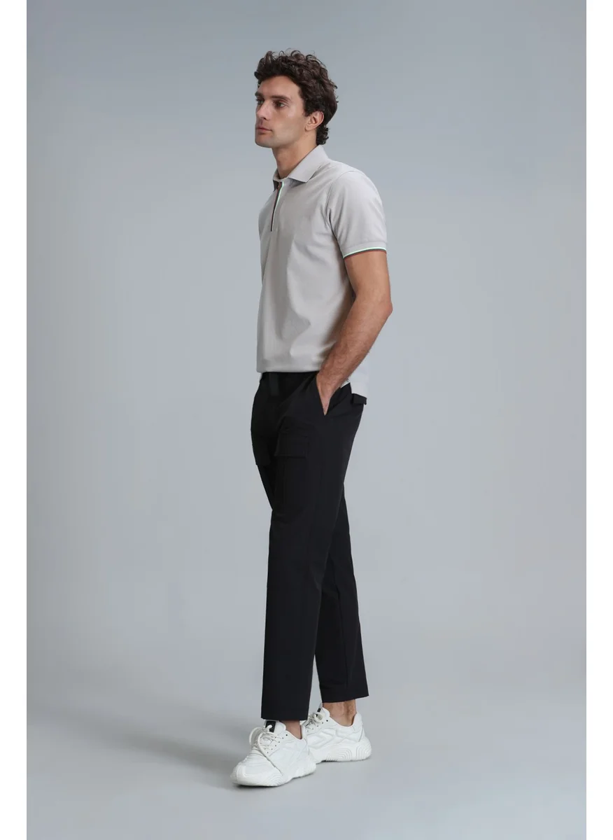 Lufian Warm Smart Men's Polo T-Shirt Black