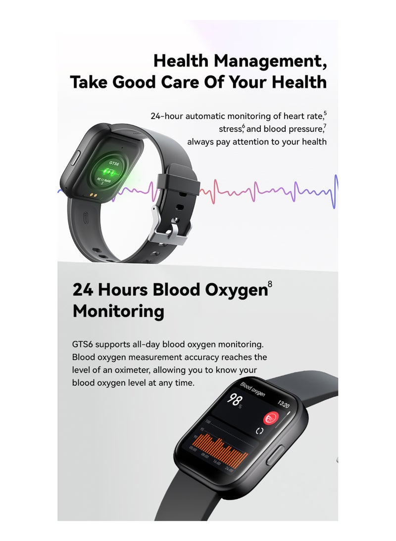 GTS Advanced Health Metrics Smartwatch with 24-Hr Heart Rate and Blood Sugar Monitoring Z00013174AC689598BF19Z-1 - Image 4