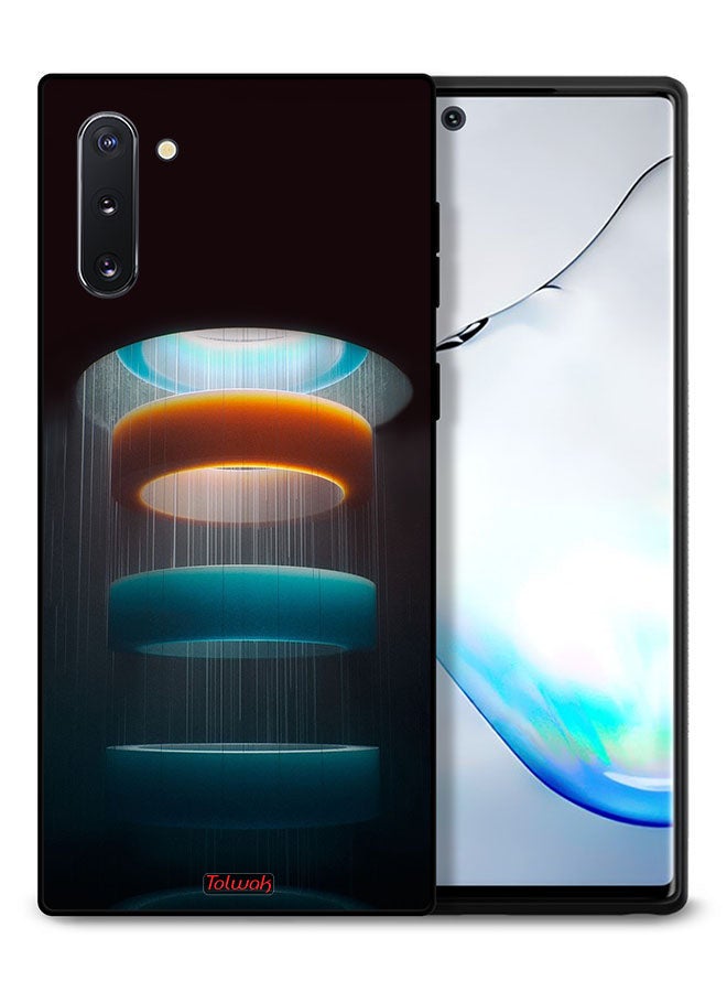 Tolwak Samsung Galaxy Note 10 Protective Case Cover Rings Art Pattern - Image 1