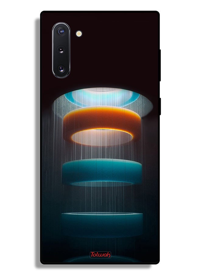 Tolwak Samsung Galaxy Note 10 Protective Case Cover Rings Art Pattern - Image 2