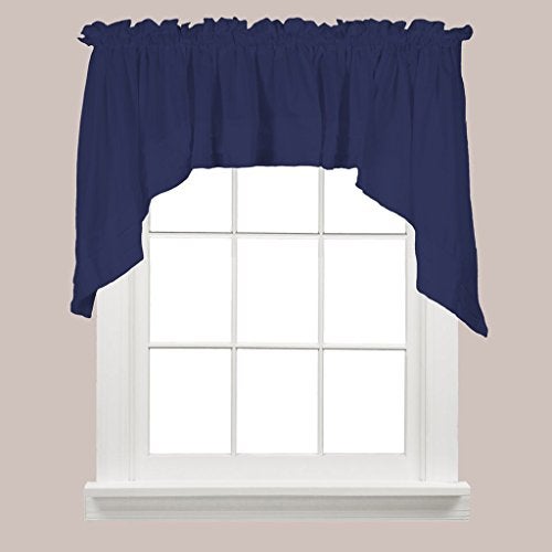 SKL Home Holden Curtain Tier Pair, 57" x 30", Navy, 2 Count - Image 3