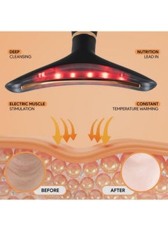 GLO24K UNLEASH THE POWER OF GOLD GLO24K Red Light Beauty Device for Face and Neck. Based on Triple Action L E D, Thermal, and Vibration Technologies.  - Image 5