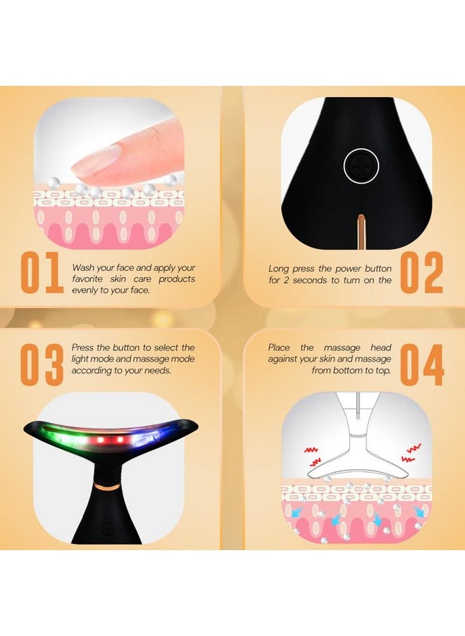GLO24K UNLEASH THE POWER OF GOLD - GLO24K Red Light Beauty Device for Face and Neck. Based on Triple Action L E D, Thermal, and Vibration Technologies. - Image 1