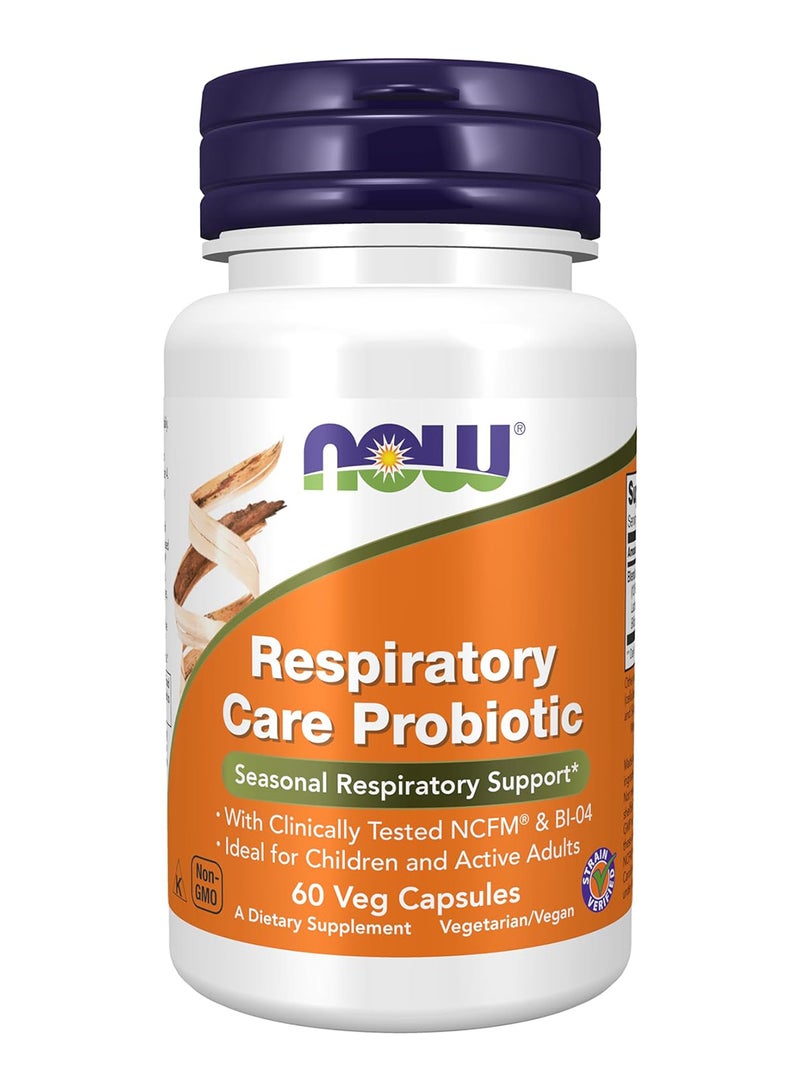 now Respiratory Care Probiotic 12 Billion 60'S Vcaps - Image 1