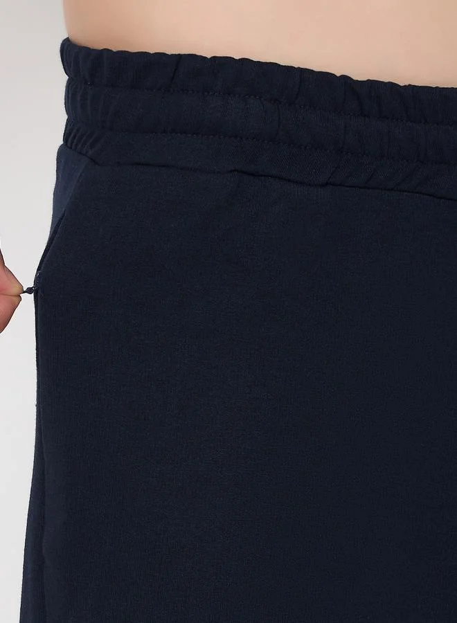 John Players  Solid Elasticated Waistband Cotton Joggers for Men | Best Price UAE